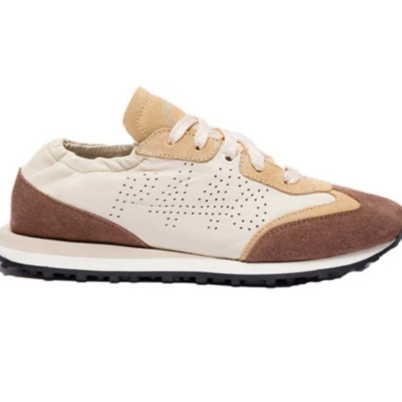 P448 Shoes - P448 Women's Sneakers in Cream, Tan, Brown